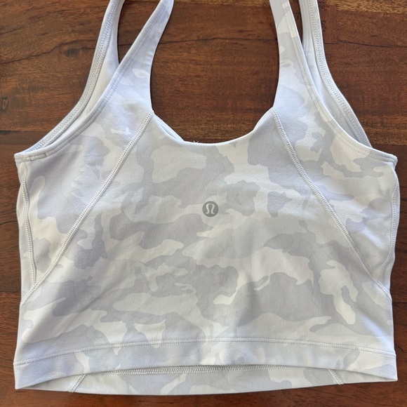 Lululemon Align Tank Top White Camo Alpine White Sz 4 - Picture 2 of 6